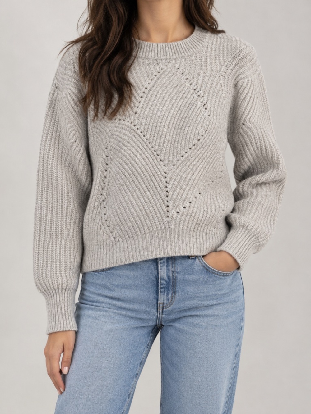 Aritzia Wilfred pure wool cable kit sweater, women’s XS